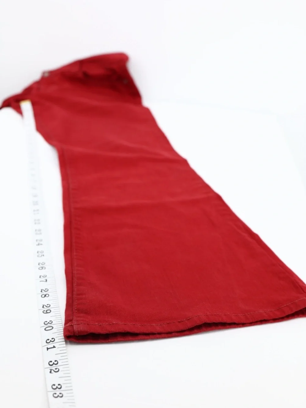 Tommy Hilfiger Red Bootcut Jeans Mid Rise Stretch Cotton Flare‎ Size 10